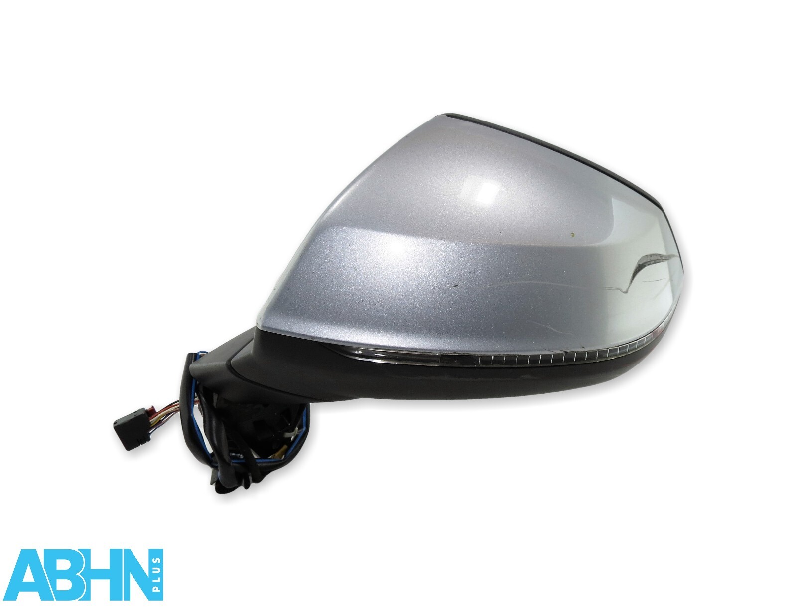 Audi Q7 4M (2015-19) Left Side RHD Door Wing Mirror Power Fold Met Silver