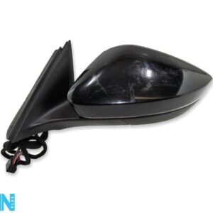 Skoda Superb 3V 15-23 Left Side RHD Electric Door Wing Mirror Manual Fold Black