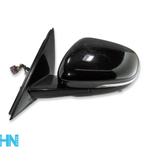 Jaguar XE X760 (15-19) Left Side Electric Door Wing Mirror Dim Camera Met Black