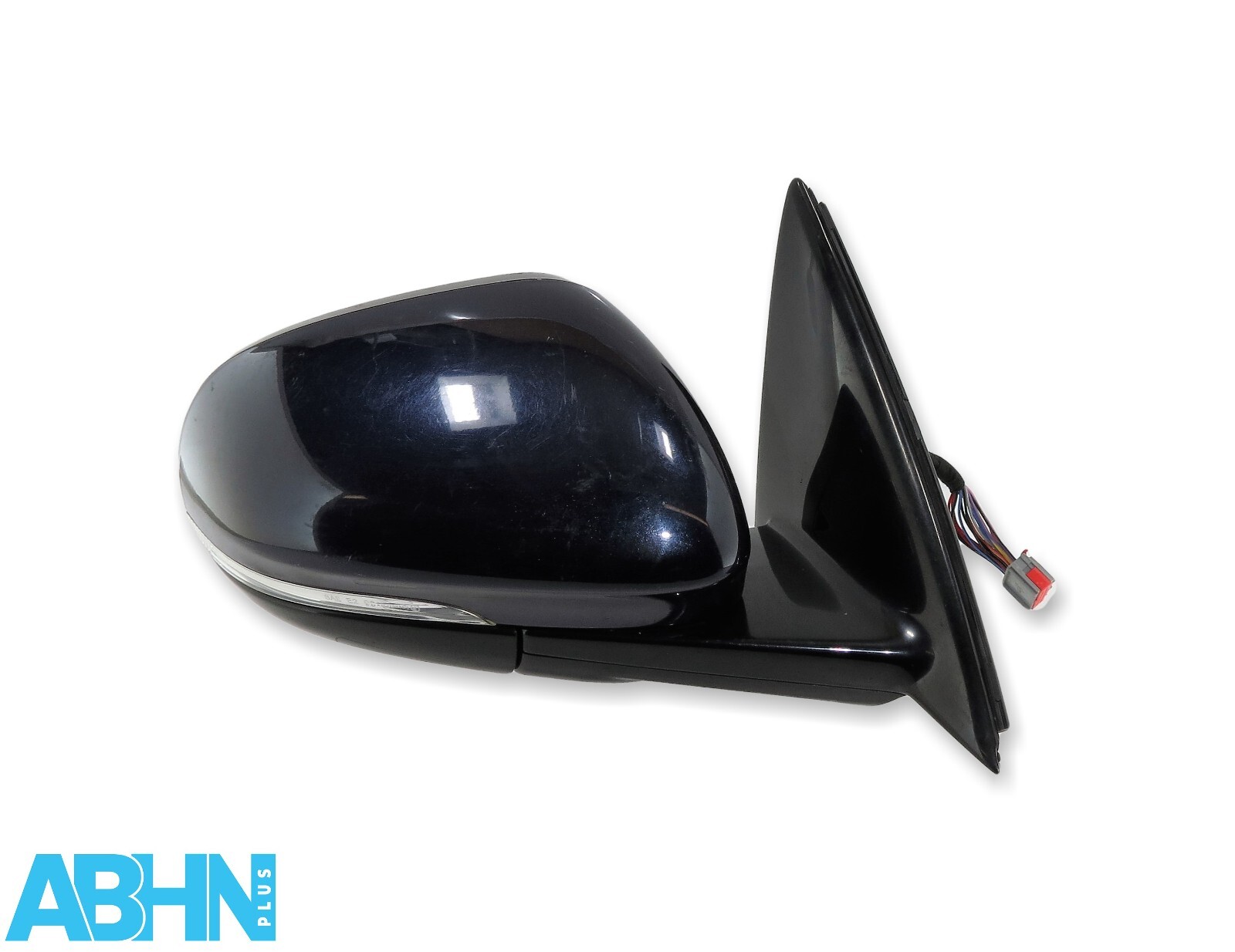 Jaguar XJ X351 Right Side Electric Door Wing Power Fold Dim BSM Mirror Met Blue