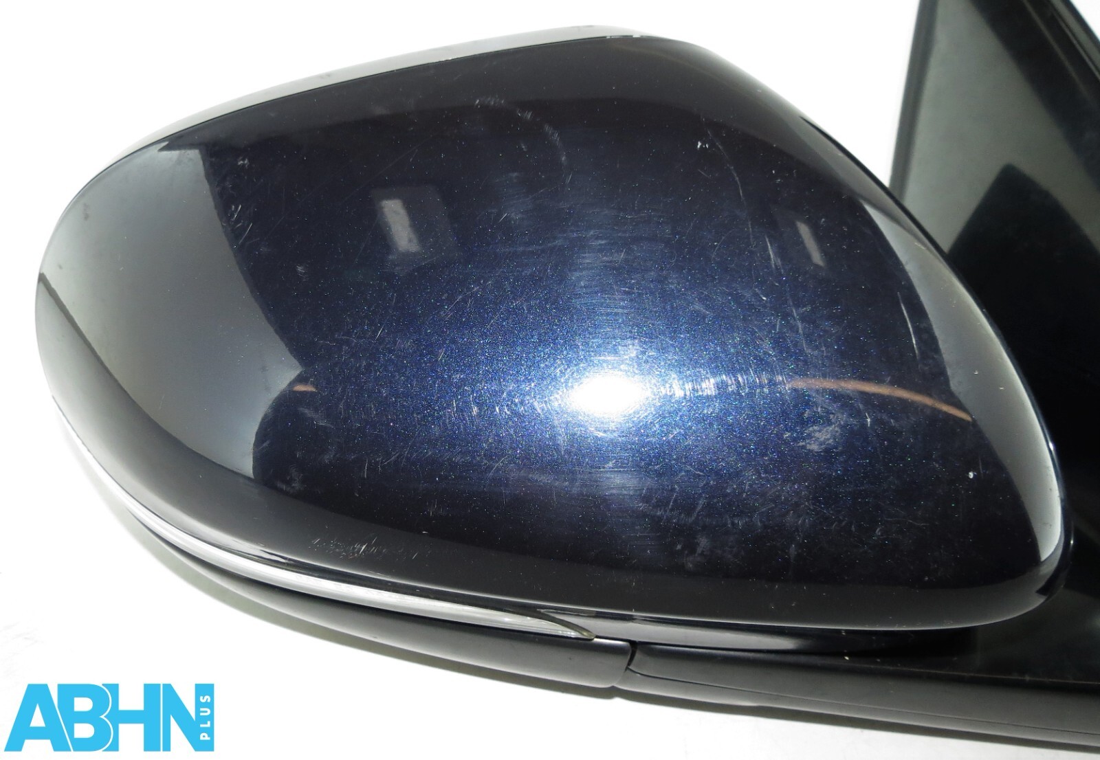 Jaguar XJ X351 Right Side Electric Door Wing Power Fold Dim BSM Mirror Met Blue - Image 3