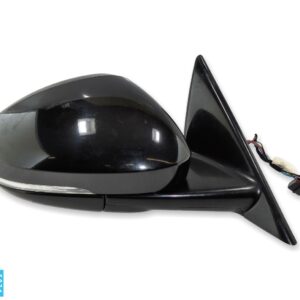 Jaguar F-Type X152 Right Side Electric Door Wing Mirror Manual Fold Met Black