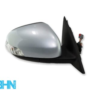 Jaguar X-Type X400 (07-09) Right Side Power Folding Wing Mirror Dark Silv 9-Wire