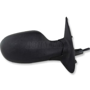 Nissan Micra K12 (2002-2008) Right Side Manual Door Mirror Matt Black (Grained)