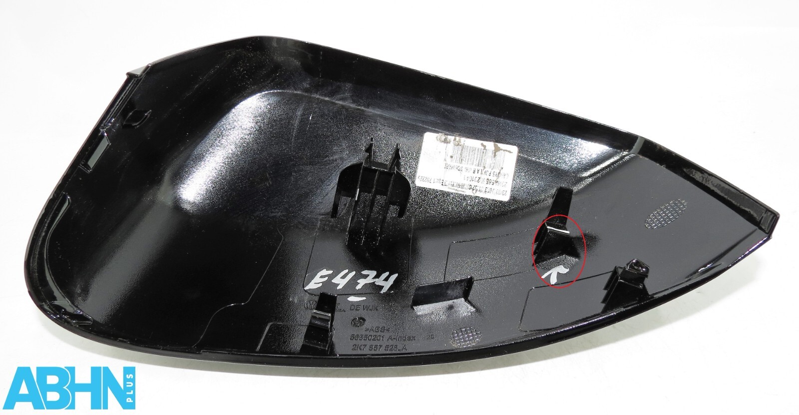 2K7857528A VW Caddy V MK5 2021-24 Genuine Right Side Wing Mirror Cover Black 14 - Image 2
