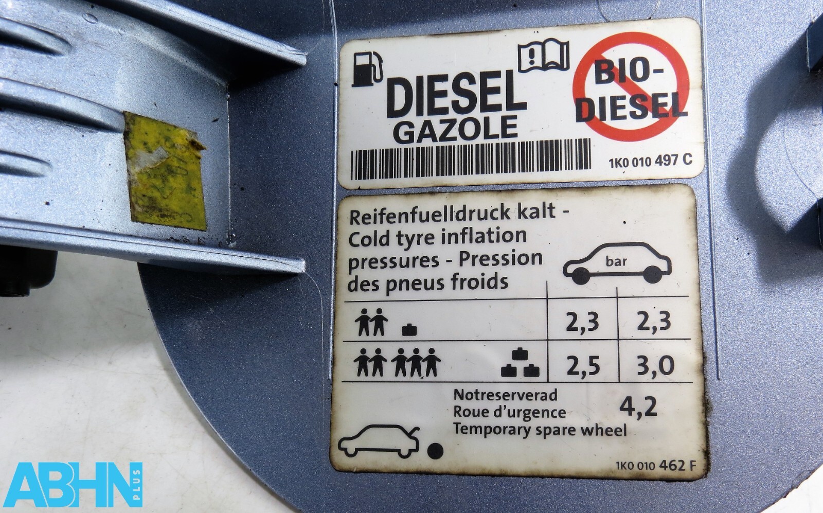 VW Golf 6 MK6 (2009-2013) Hatchback Fuel Flap Cover 5K6809857 Blue-Grey - Image 8