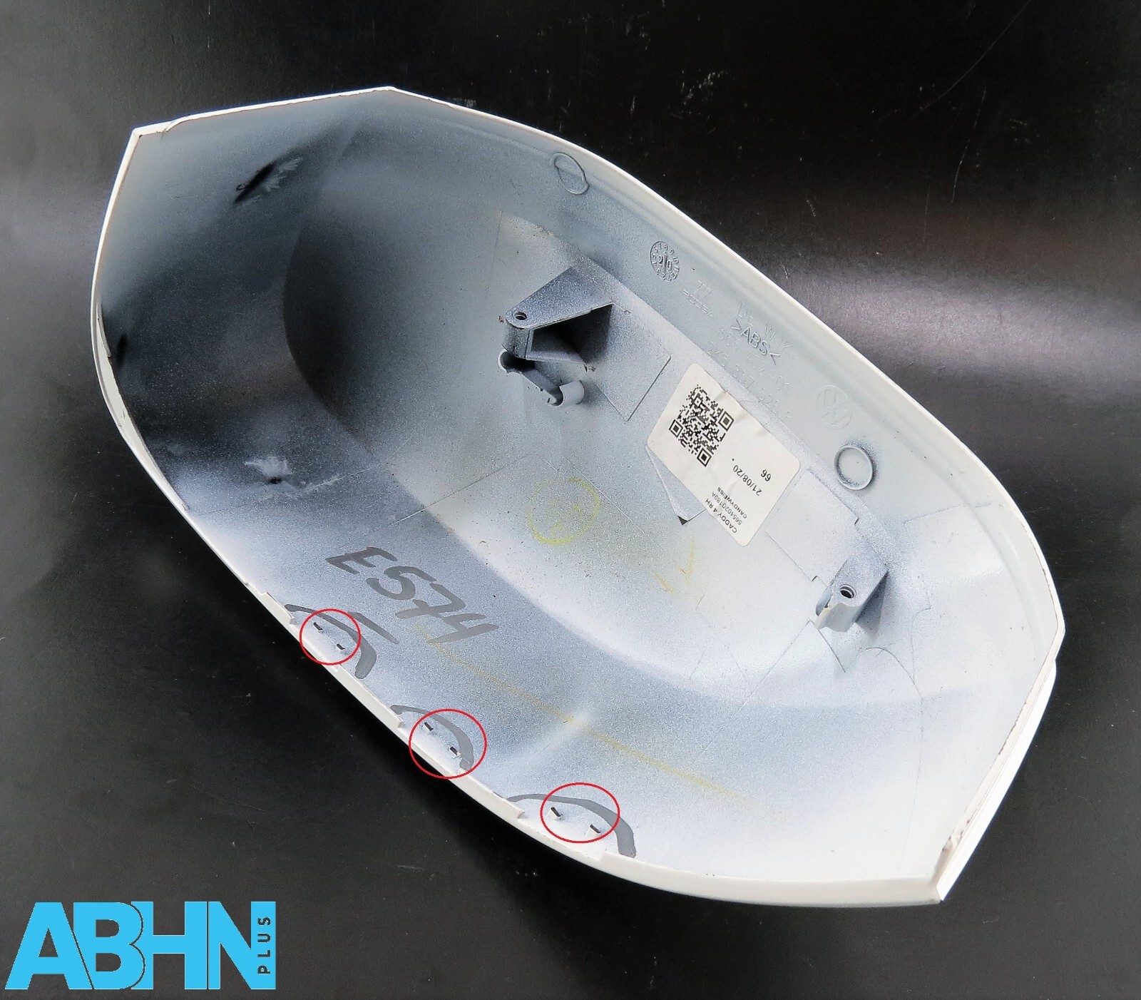 2K5857528B VW Caddy MK4 Genuine Right RH Side Wing Mirror Cover Candy White B9A4 - Image 7