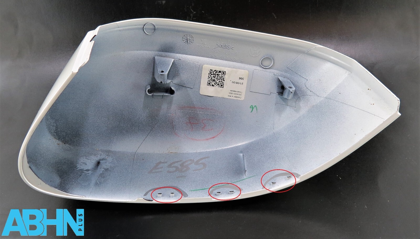 2K5857528B VW Caddy 4 Genuine Right RH Side Wing Mirror Cover Candy White B9A 5 - Image 2