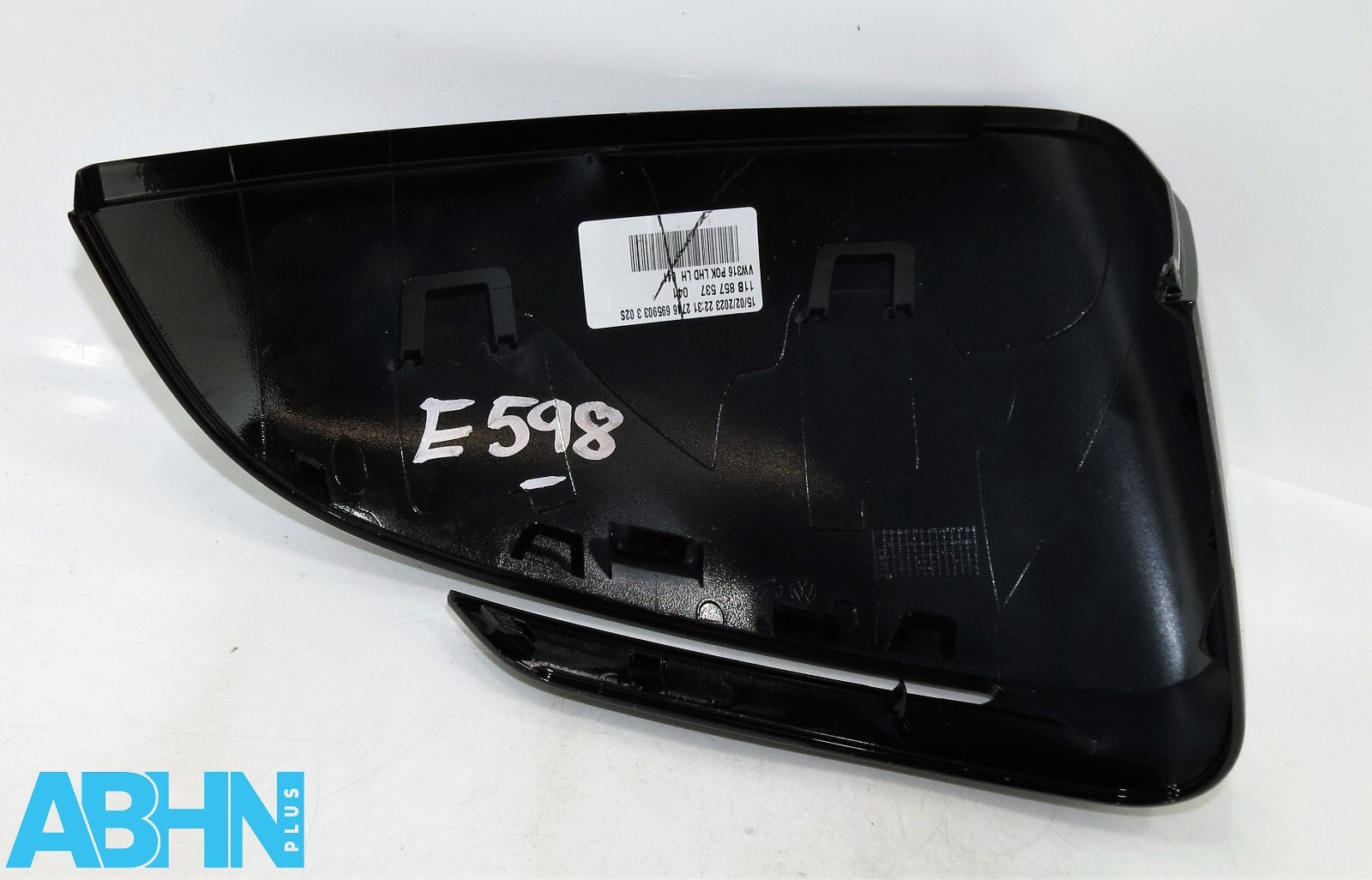 11B857537 VW ID.4 ID.5 Genuine Left Side Wing Mirror Cap Cover Gloss Black 041 - Image 2