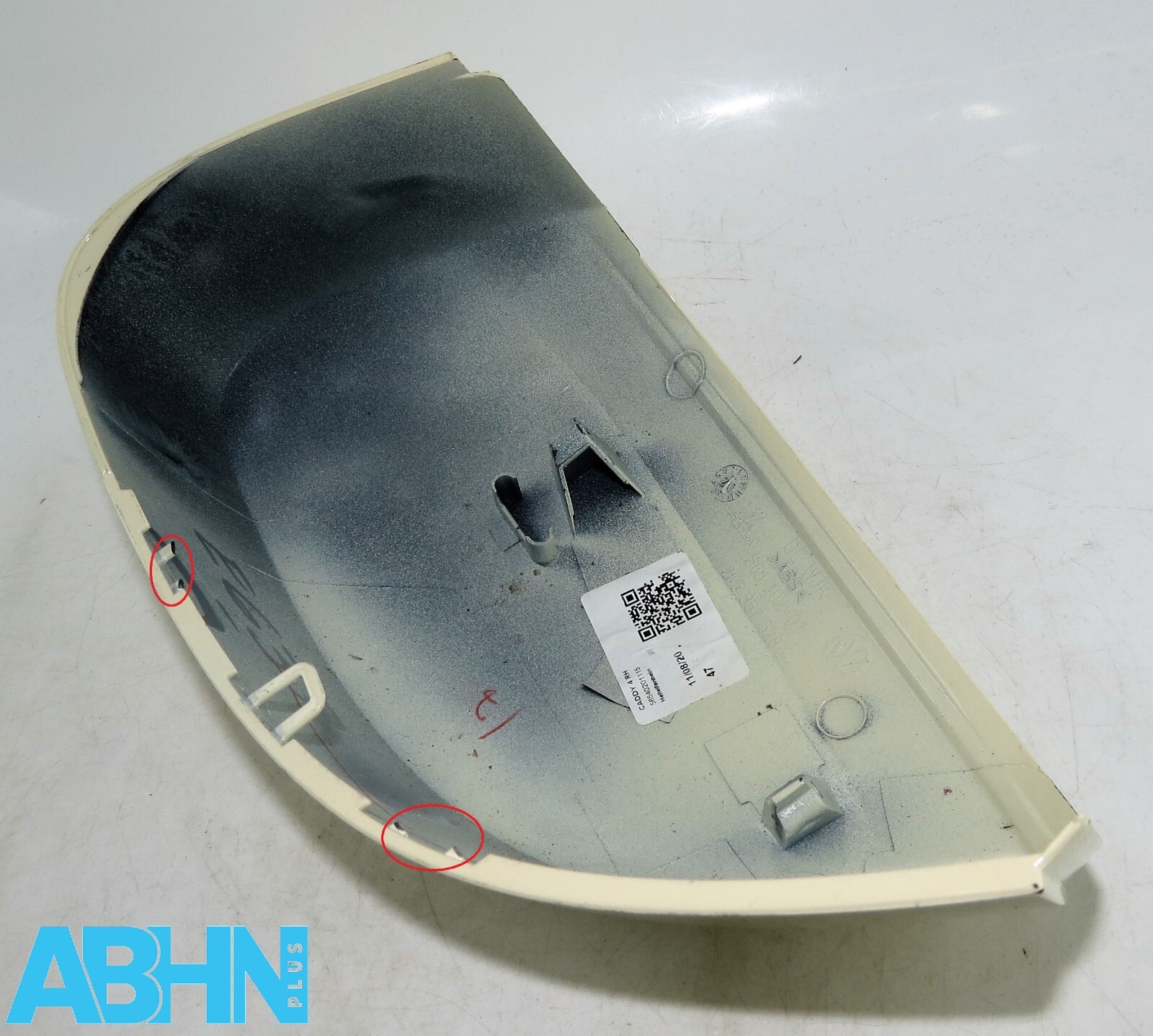 2K5857528B VW Caddy MK4 Genuine Right RH Side Wing Mirror Cover Hellelfenbein - Image 6