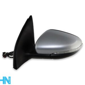 VW Golf 6 MK6 (2009-2013) Left Side Electric Door Mirror 5K0857501CF Met Silver