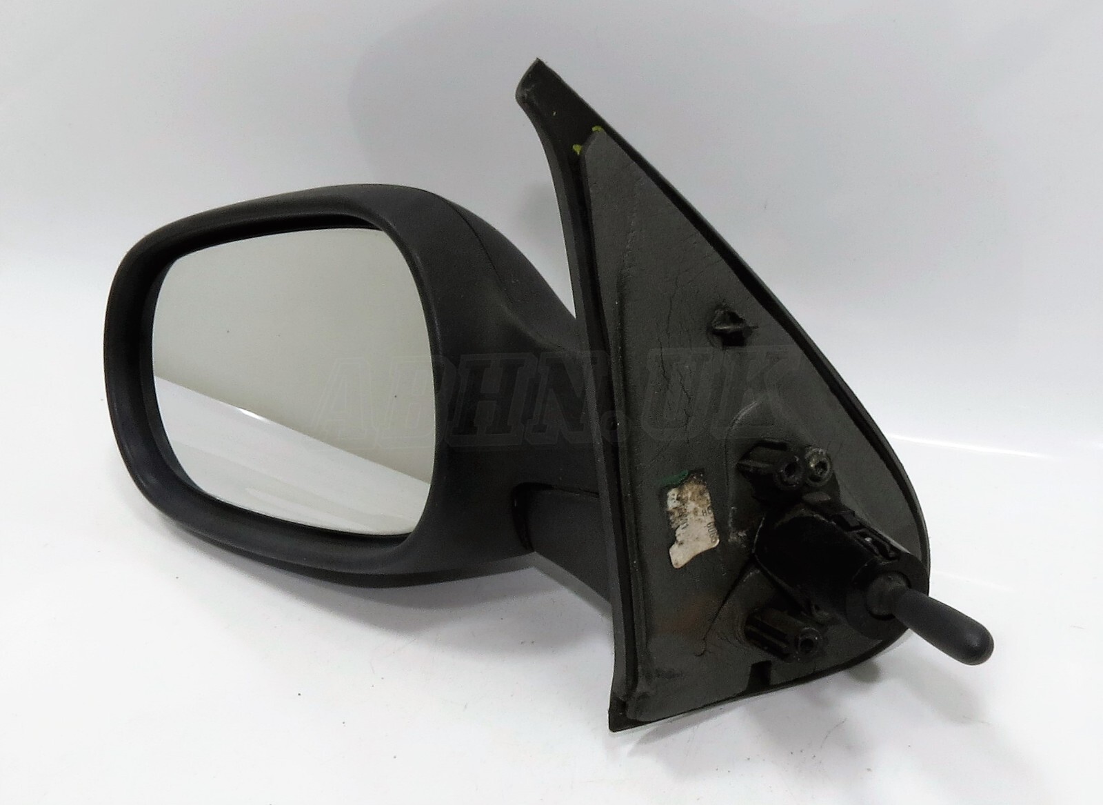 Nissan Micra K12 MK3 (02-08) Left Side Manual Door Mirror Matte Black (Grained) - Image 2