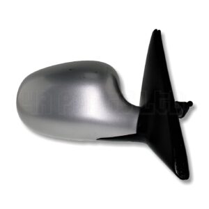 Daewoo Lanos T100 T-100 1997-2002 Right Side Manual Door Mirror Metallic Silver