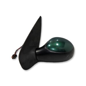 Peugeot 206 (04-09) Left Side Electric Door Mirror 96480965XT Tie Break Green