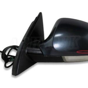 VW Passat B6 3C2 3C5 (05-11) Left Side Electric Heated Door Mirror Met Dark Grey