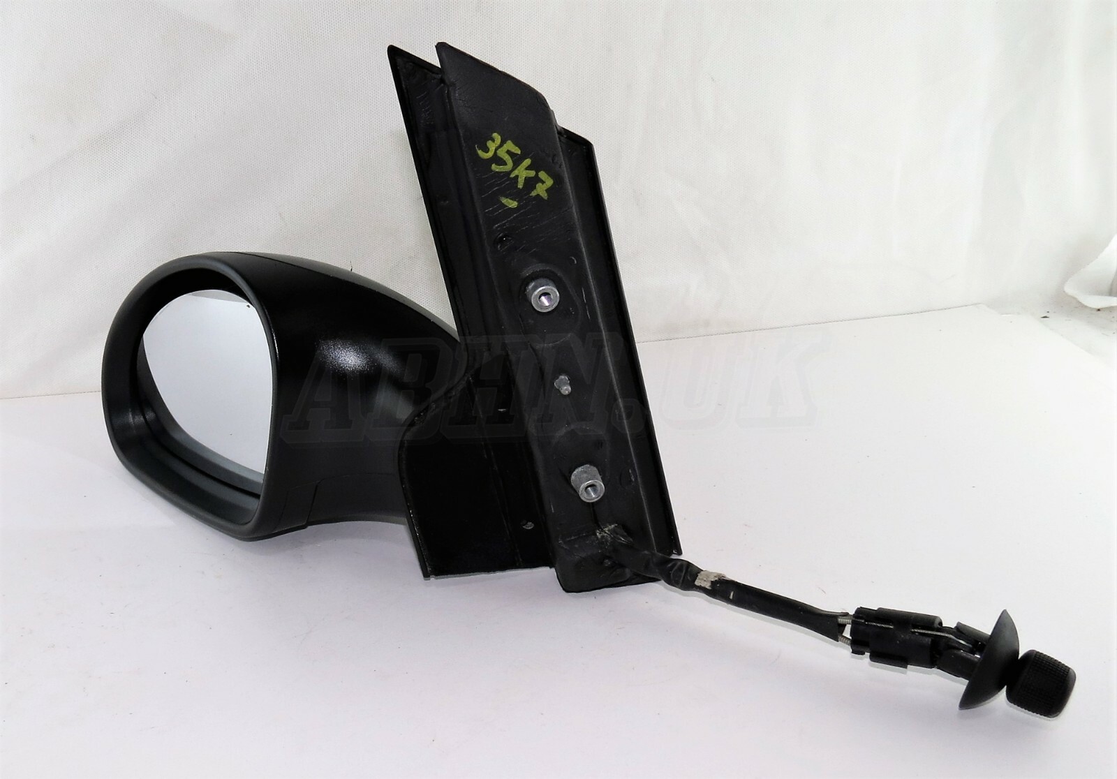 Seat Altea 5P1 /04-09 Left Side Manual Adjustable Door Mirror Matt Black Grained - Image 2