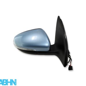 VW Golf 6 MK6 (09-13) Right Side Electric Door Mirror 5K0857502CC Met Light Blue