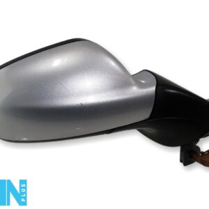 Peugeot 407 Saloon SW 04-08 Right Side Auto Power Folding Door Mirror Met Silver