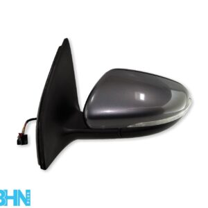 VW Golf MK6 (09-13) Left Side Electric Heated Door Mirror 5K0857501CF Met Grey