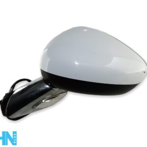 Citroen DS3 A55 (09 - 16) Power Folding Left Wing Mirror White + Chrome 9-Wires