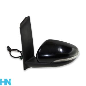 VW Touran 1T3 Mk2 (10-15) Left Side Electric Heated Door Mirror Met Magic Black