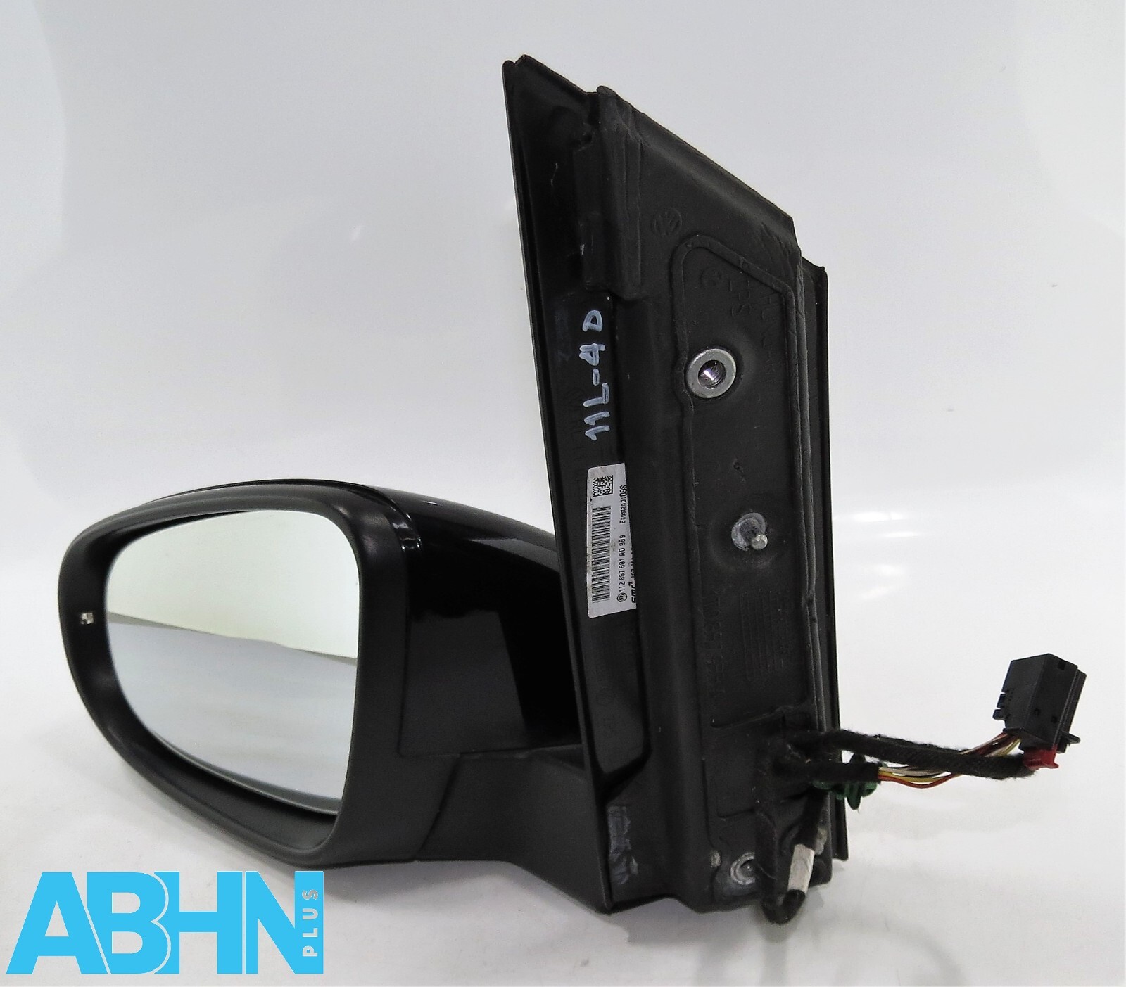 VW Touran 1T3 Mk2 (10-15) Left Side Electric Heated Door Mirror Met Magic Black - Image 2