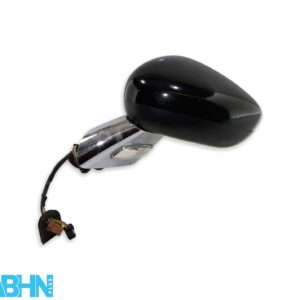 Citroen DS3 A55 (09-16) Left Side Power Folding Door Mirror Black+Chrome 9-Wires