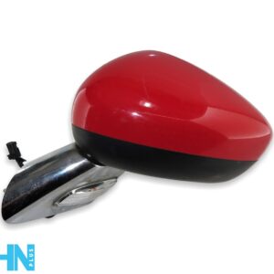Citroen DS3 A55 (09-16) Electric Heated Left Side Wing Mirror Red+Chrome 5-Wires