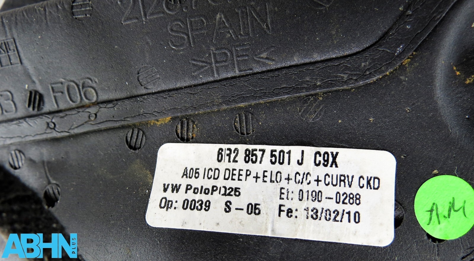 VW Polo 6R 09-14 Left Side Electric Heated Door Mirror 6R2857501J Deep Black C9X - Image 9