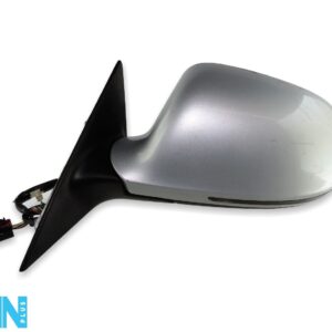 Audi A3 8P (08 - 10) 5-Door Left Side Electric Heated Wing Mirror Silver 6-Wires