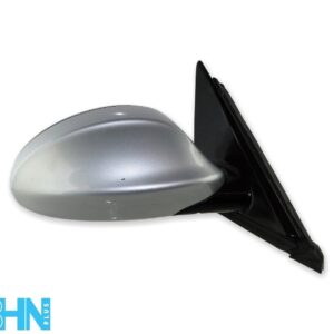 BMW 3 Series E90 E91 05-08 Right Side Electric Heated Door Mirror Silver + Gloss