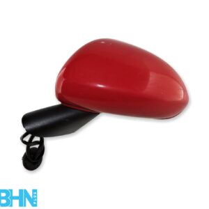 Vauxhall Opel Corsa D E (06-18) Left Side Electric Door Mirror Solid Red 3-Wires