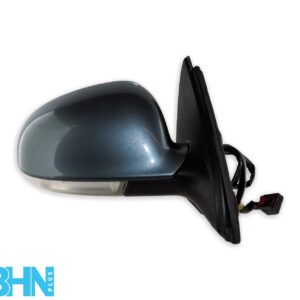 VW Golf 5 MK5 (07 - 09) Estate Left Side Electric Heated Door Mirror Green-Grey