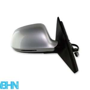 Audi A4 B8 (08 - 10) Right Side Electric Heated Door Wing Mirror Metallic Silver