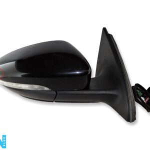 VW Passat B7 (2010 - 2014) Right Side Electric Heated Door Mirror Metallic Black