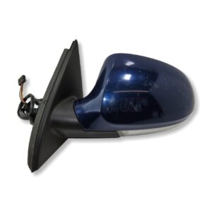 VW Passat B6 3C2 3C5 05-11 Left Side Electric Heated Door Mirror Met Dark Blue
