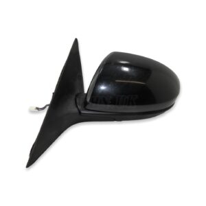 Mazda 6 GH GY 08-12 Left Side Electric Heated Door Mirror 5-Wires Black Metallic