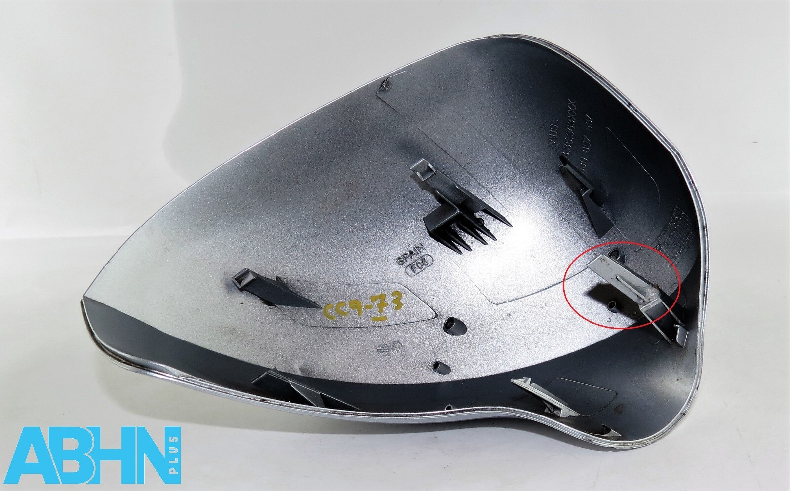 Seat Exeo 3R2 Ibiza Leon 2008-2013 Left Door Mirror Cover 6J0857537B Silver-Grey - Image 2