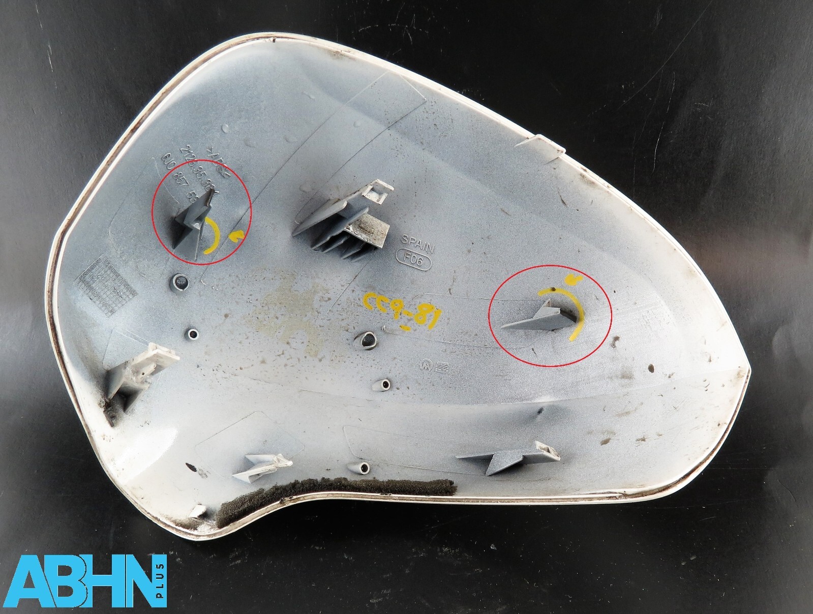 Seat Exeo 3R2 Ibiza Leon 08-13 Right Door Mirror Cover 6J0857538B Candy White 2B - Image 2