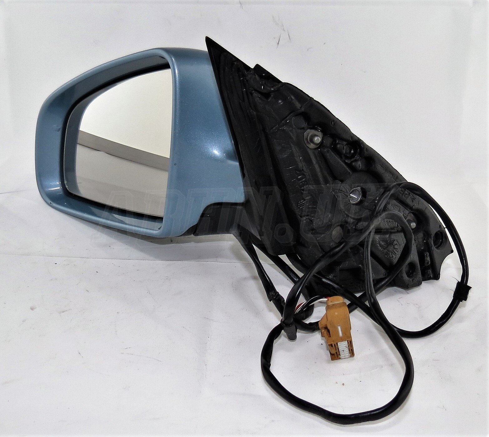 Audi A4 8E B6 B7 (2001-2008) Left Side Electric Heated Door Mirror Met Blue-Grey - Image 2