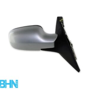 Renault Scenic Mk2 Grand 03-09 Right Side Electric Heated Door Mirror Met Silver