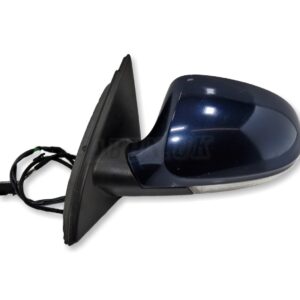 VW Passat B6 3C2 3C5 (05-11) Left Side Electric Heated Door Mirror Met Dark Blue