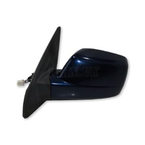 Nissan X-Trail T30 (01-07) Left Side Power Folding Door Mirror 7-Wires Met Blue