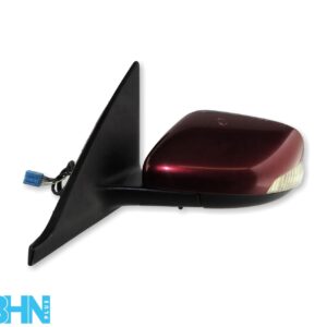 Volvo S40 V50 (04-07) Left Side Electric Heated Door Mirror Met Dark Red 8-Wires