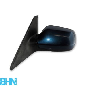 Mazda 3 Mk1 BK (2003-2009) Left Side Electric Heated Door Mirror Metallic Blue