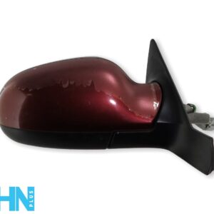Volvo S80 Mk1 (1998-2003) Right Side Electric Heated Wing Mirror Met Red 8-Wires