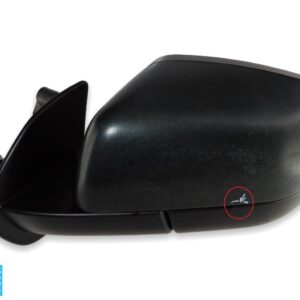 LR Range Rover Sport L320 (10-13) Manual Folding Left Door Mirror Green 5-Wires