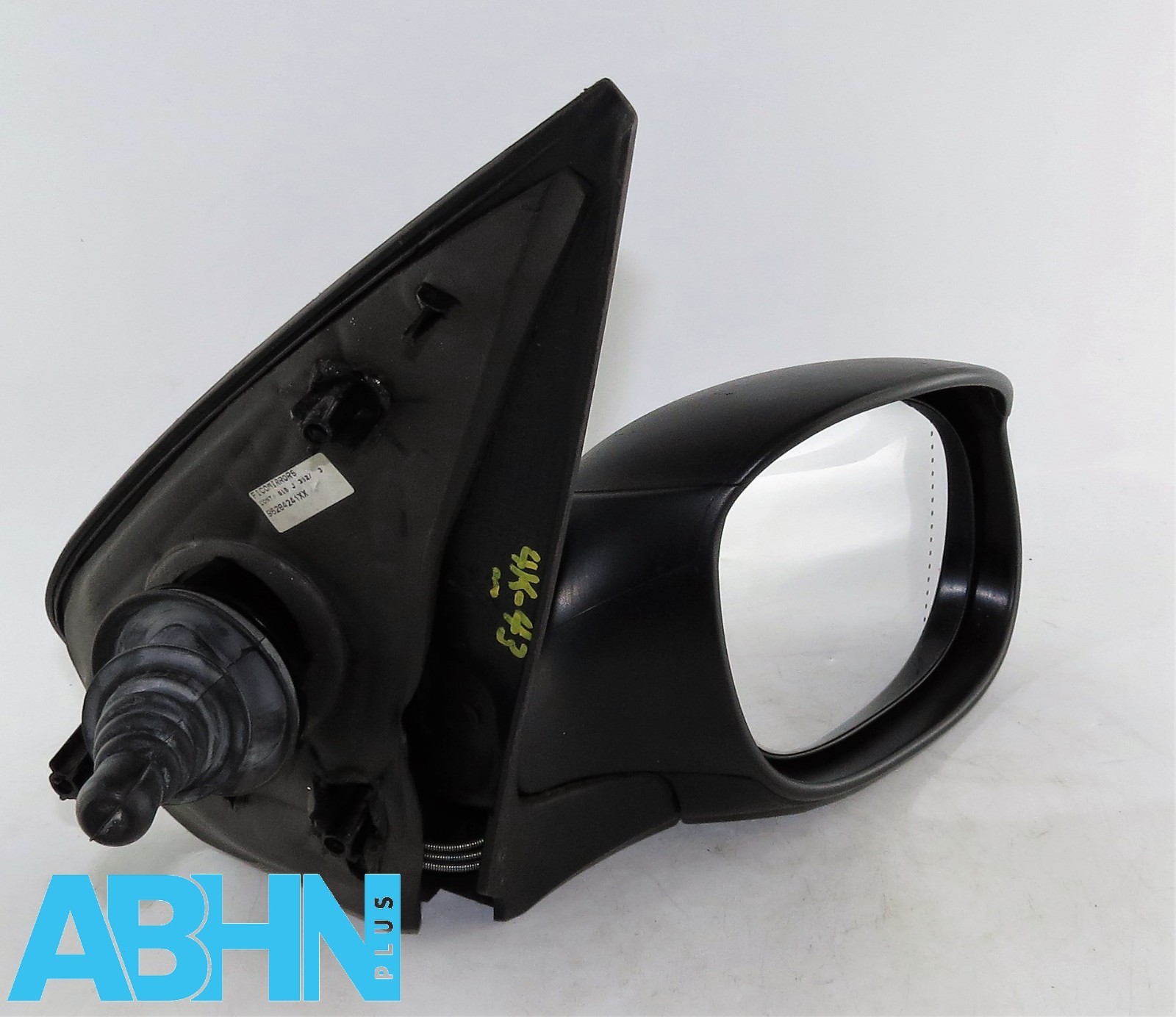 Peugeot 206 /02-09 Hatch SW Right Side Manual Door Mirror Matte Black 96284241XX - Image 2