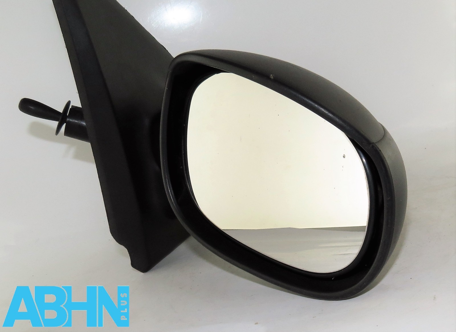 Citroen C2 MK1 JM (2003-2009) Right Side Manual Door Mirror Matte Black Grained - Image 4