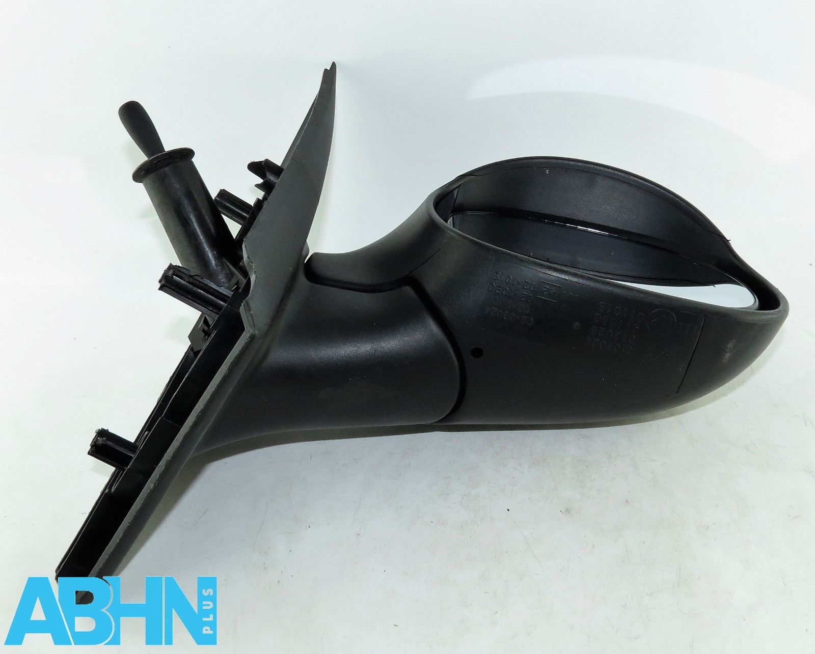 Citroen C2 MK1 JM (2003-2009) Right Side Manual Door Mirror Matte Black Grained - Image 7